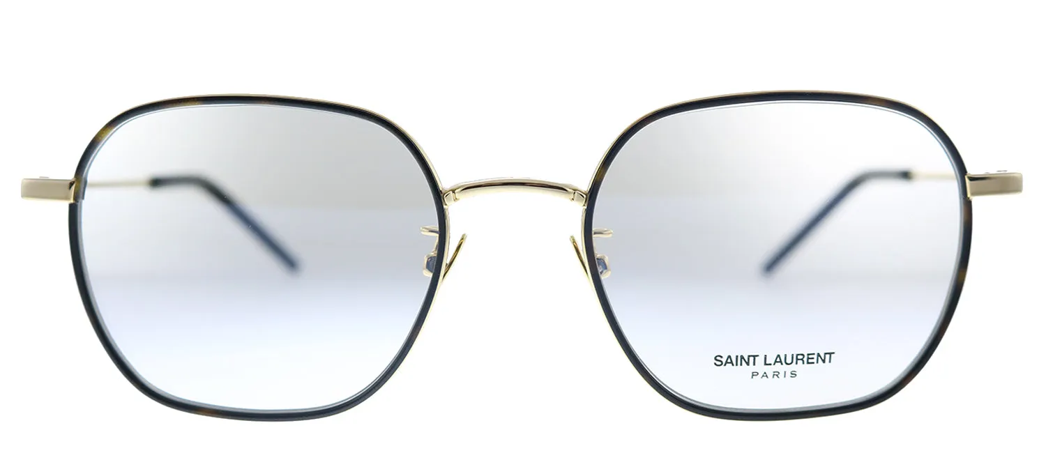 Saint Laurent SL 397/F 003 Square Metal Gold Eyeglasses with Demo Lens sold by Gaffos