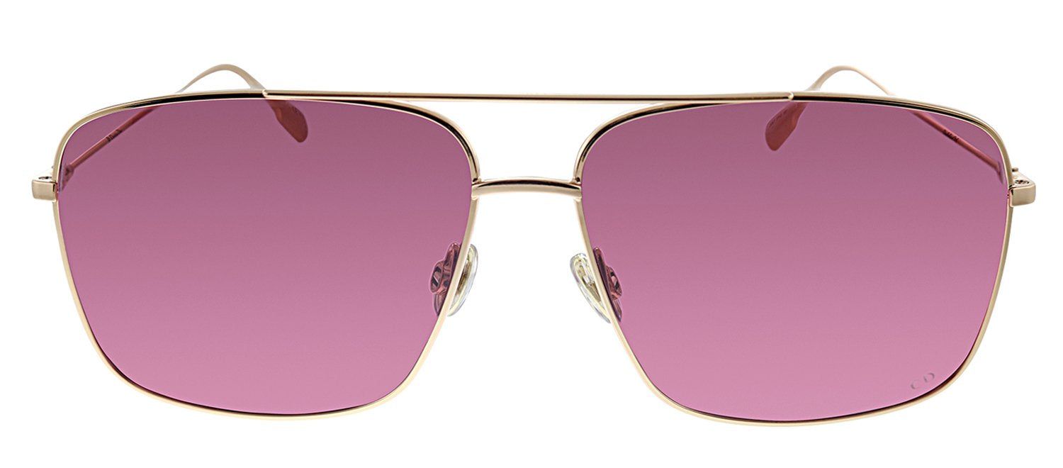Dior CD Stellaireo3/S DDB U1 Rectangle Metal Gold Sunglasses with Red Lens sold by Gaffos