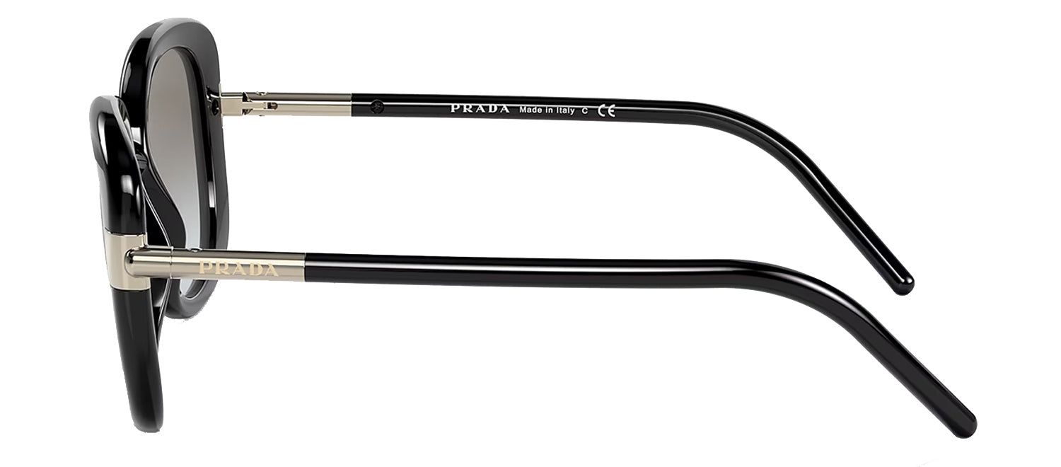 Prada PR 04WS 1AB0A7 Square Plastic Black Sunglasses with Gray Gradient Lens sold by Gaffos product image thumbnail 3