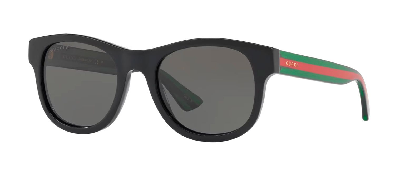 Gucci GG 0003S 006 Square Acetate Black Sunglasses with Grey Lens sold by Gaffos product image thumbnail 2