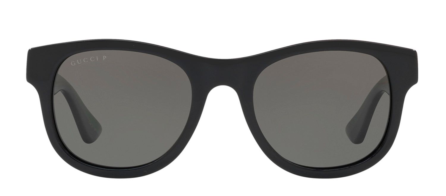 Gucci GG 0003S 006 Square Acetate Black Sunglasses with Grey Lens sold by Gaffos