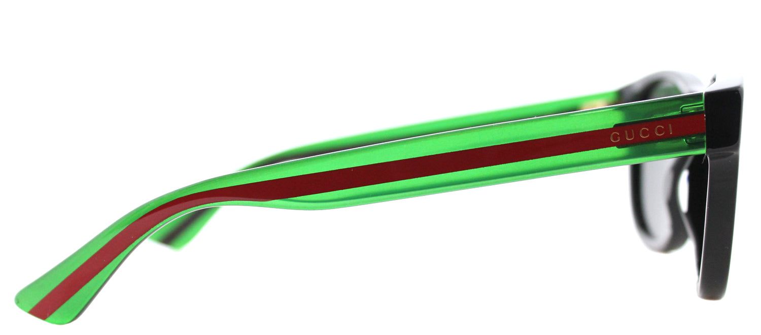 Gucci GG 0003S 006 Square Acetate Black Sunglasses with Grey Lens sold by Gaffos product image thumbnail 4