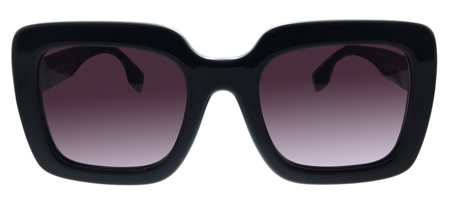 Burberry BE 4284 37588H Square Plastic Black Sunglasses with Purple Gradient Lens sold by Gaffos