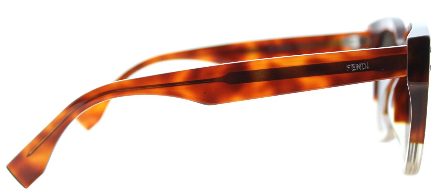 Fendi FF 0239 0T4 Round Plastic Tortoise/ Havana Sunglasses with Pink Gradient Lens sold by Gaffos product image thumbnail 3