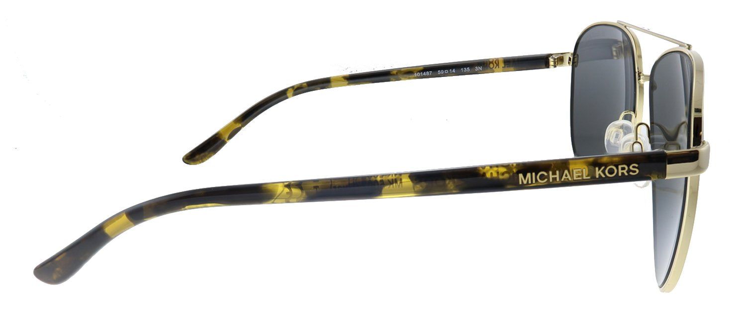 Michael Kors Hvar MK 5007 101487 Aviator Metal Gold Sunglasses with Black Lens sold by Gaffos product image thumbnail 3