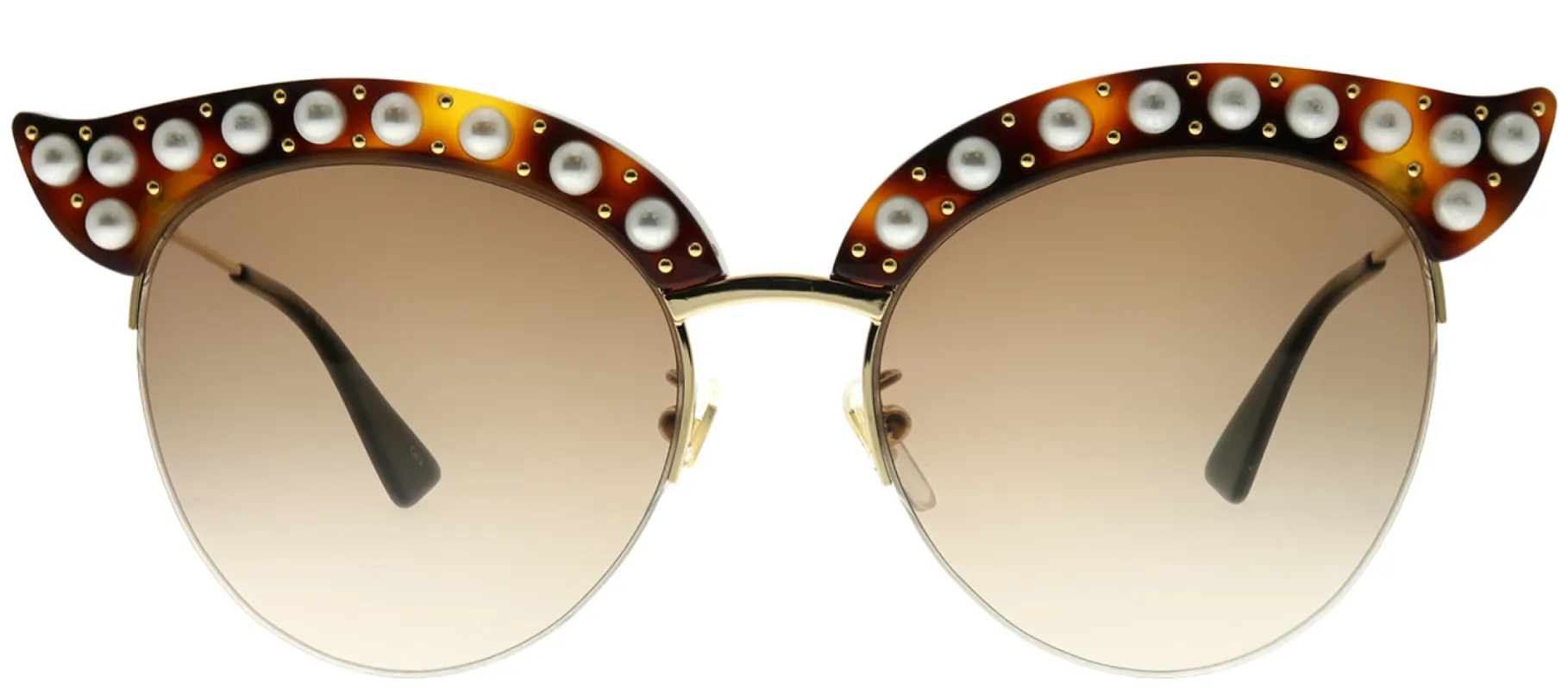 Gucci GG 0212S 002 Fashion Acetate Tortoise/ Havana Sunglasses with Brown Gradient Lens sold by Gaffos