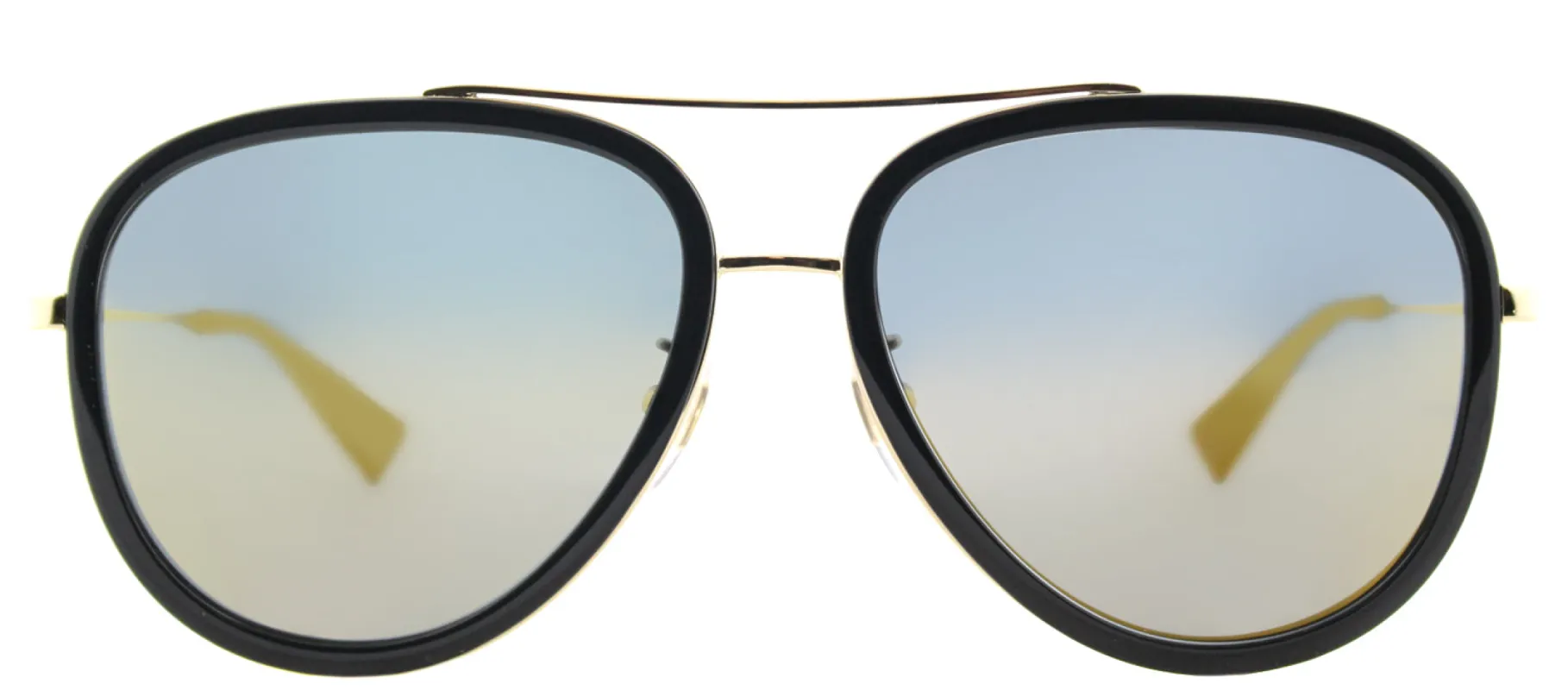 Gucci GG 0062S 001 Aviator Metal Gold Sunglasses with Gold Mirror Lens sold by Gaffos