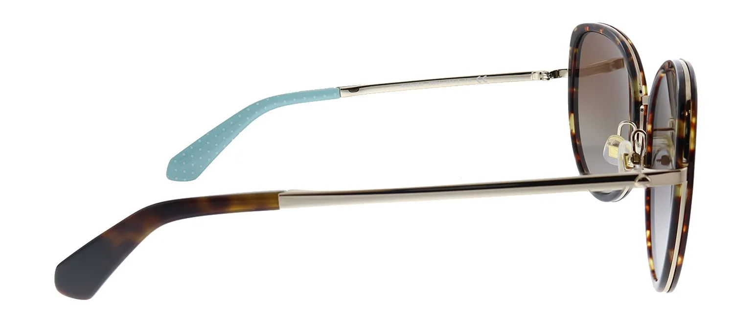 Kate Spade KS JENSEN/G/S 086 HA Butterfly Plastic Havana Sunglasses with Brown Gradient Lens sold by Gaffos product image thumbnail 3