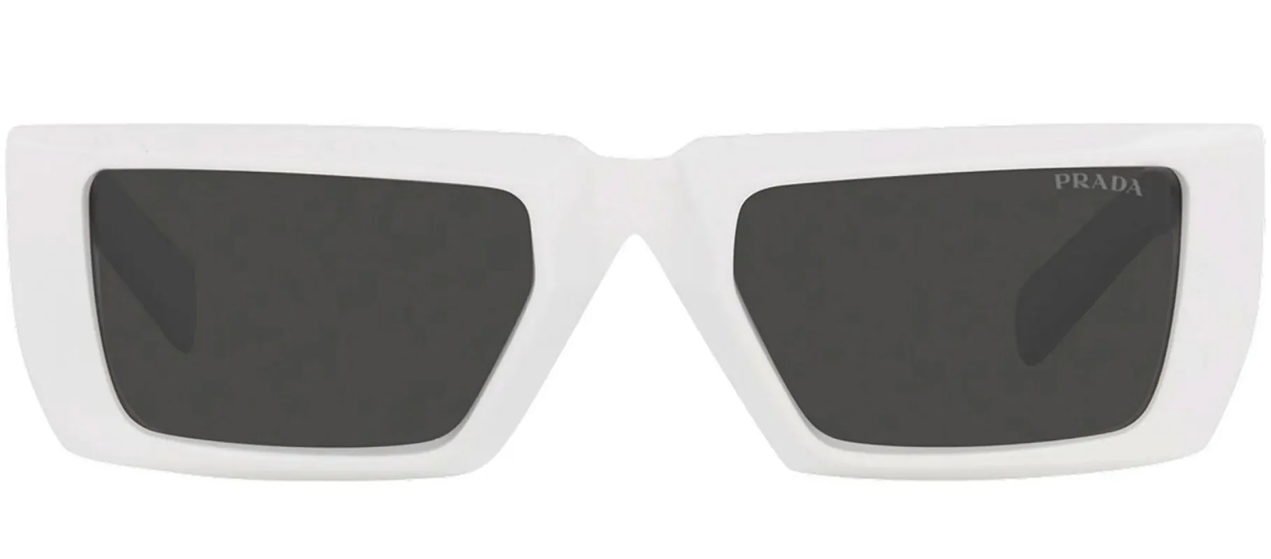 Prada PR 24YS 4615S0 Rectangle Plastic White Sunglasses with Grey Lens sold by Gaffos