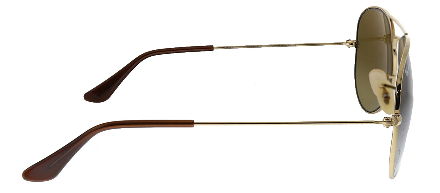 Ray-Ban RB 3025 001/M2 Aviator Metal Gold Sunglasses with Brown Gradient Lens sold by Gaffos product image thumbnail 3