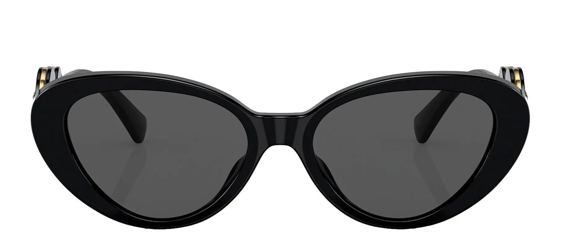 Versace VE 4433U GB1/87 Cat-Eye Plastic Black Sunglasses with Grey Lens sold by Gaffos