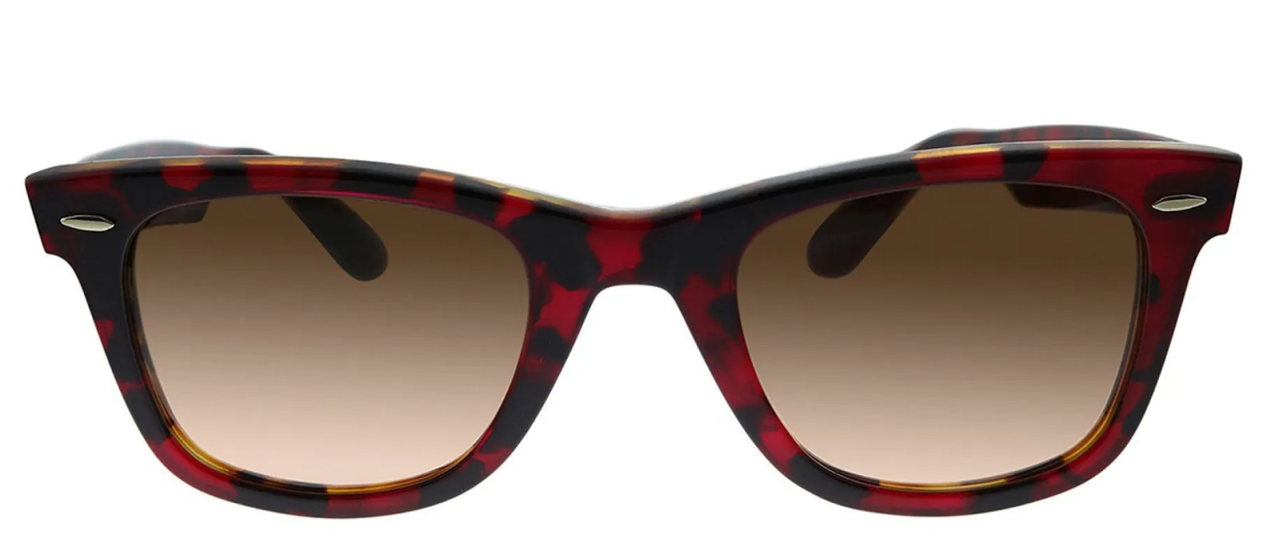 Ray-Ban RB 2140 1275A5 Square Plastic Havana Sunglasses with Pink Crystal Gradient Brown Lens sold by Gaffos