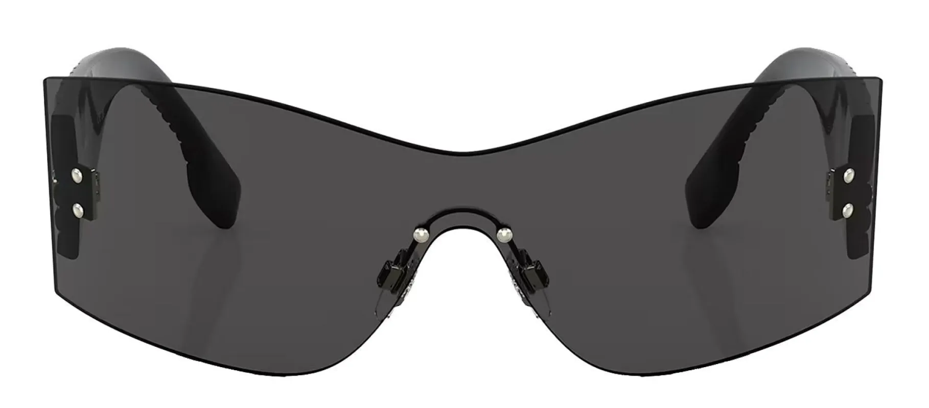 Burberry BELLA BE 3137 110987 Rimless Plastic Grey Sunglasses with Grey Lens made by Burberry