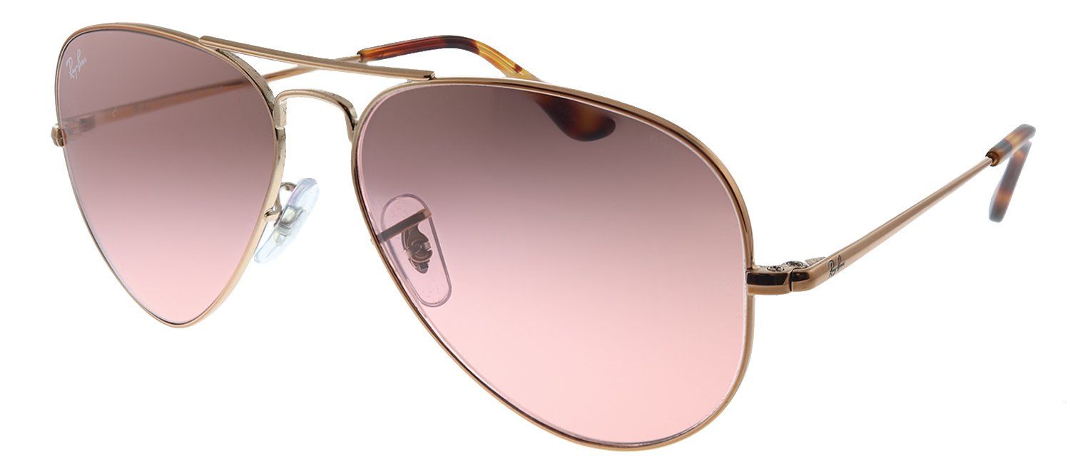 Ray-Ban RB 3689 9151AA Aviator Metal Bronze Sunglasses with Red Gradient Lens sold by Gaffos product image thumbnail 2