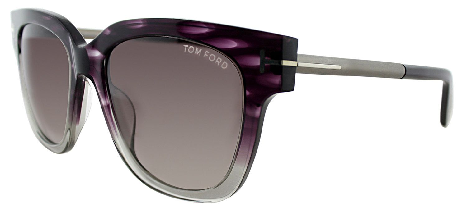 Tom Ford TF 436F 83T Square Plastic Purple Sunglasses with Grey Gradient Lens sold by Gaffos product image thumbnail 2
