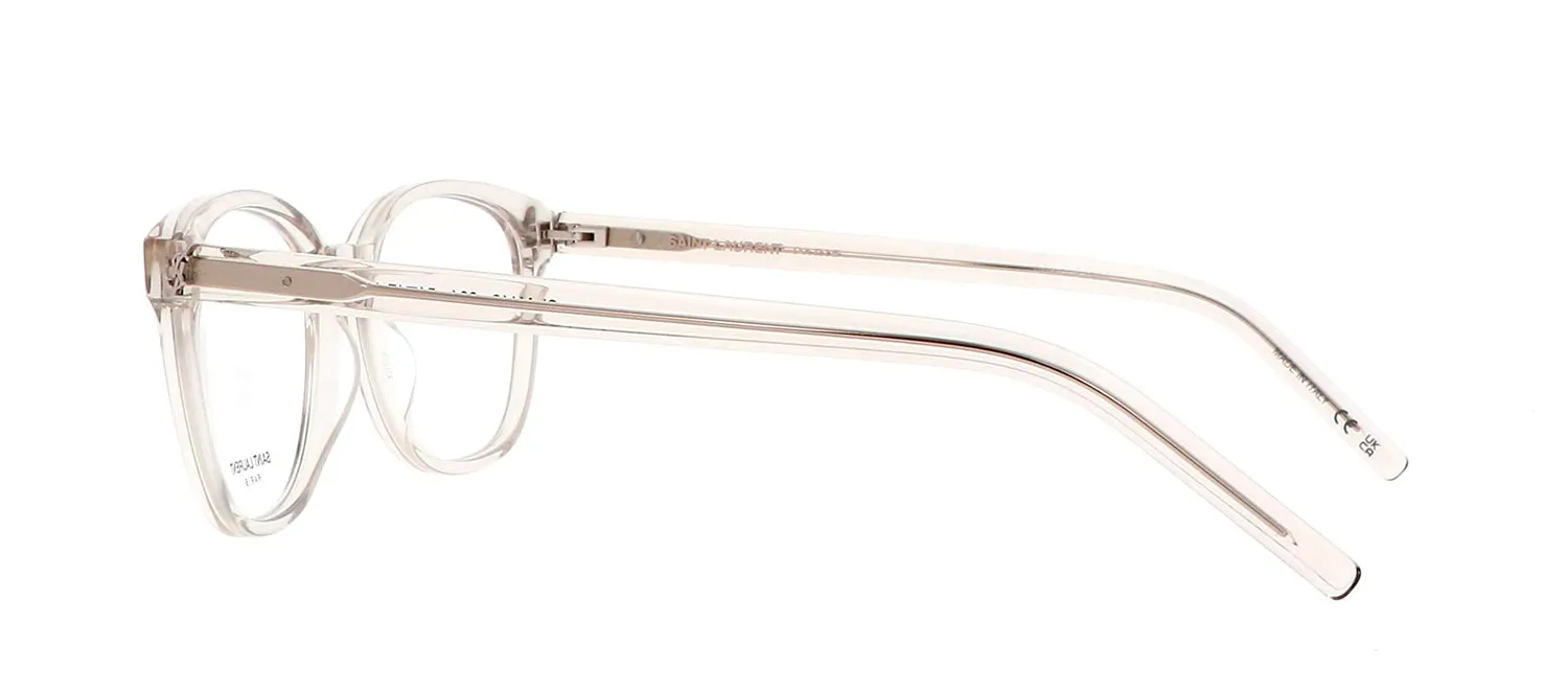 Saint Laurent SL M113O 004 Rectangle Plastic Beige Eyeglasses with Clear Lens sold by Gaffos product image thumbnail 3