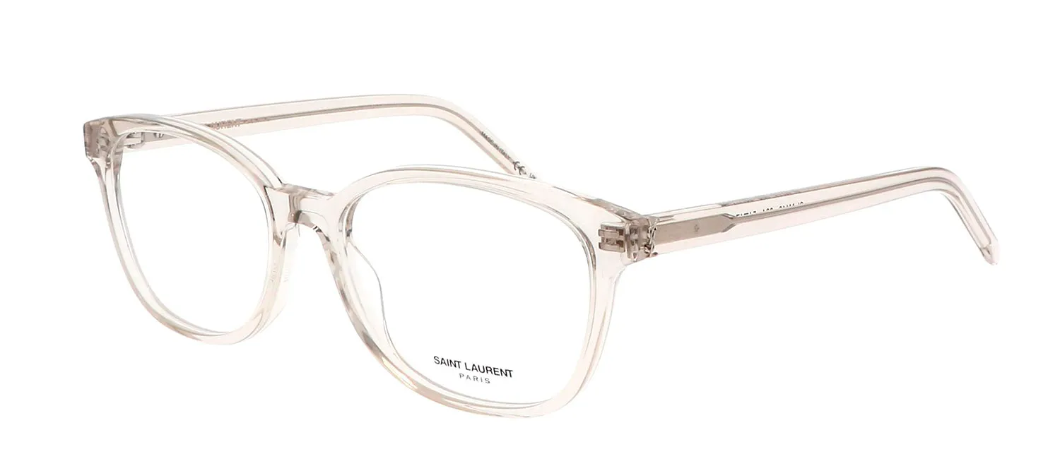 Saint Laurent SL M113O 004 Rectangle Plastic Beige Eyeglasses with Clear Lens sold by Gaffos product image thumbnail 2
