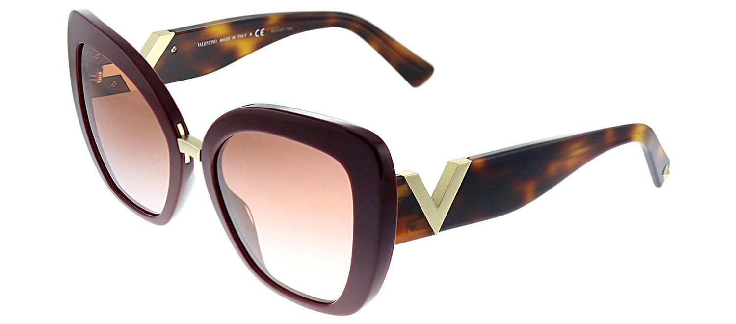 Valentino VA 4057 513913 Butterfly Plastic Burgundy Sunglasses with Brown Gradient Lens sold by Gaffos product image thumbnail 2