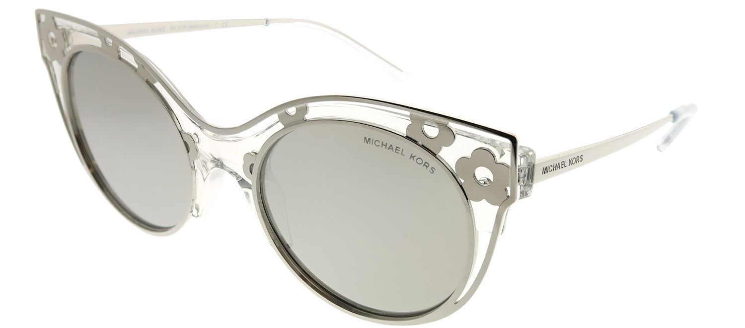 Michael Kors MK 1038 30506G Cat-Eye Metal Silver Sunglasses with Silver Mirror Lens sold by Gaffos product image thumbnail 2