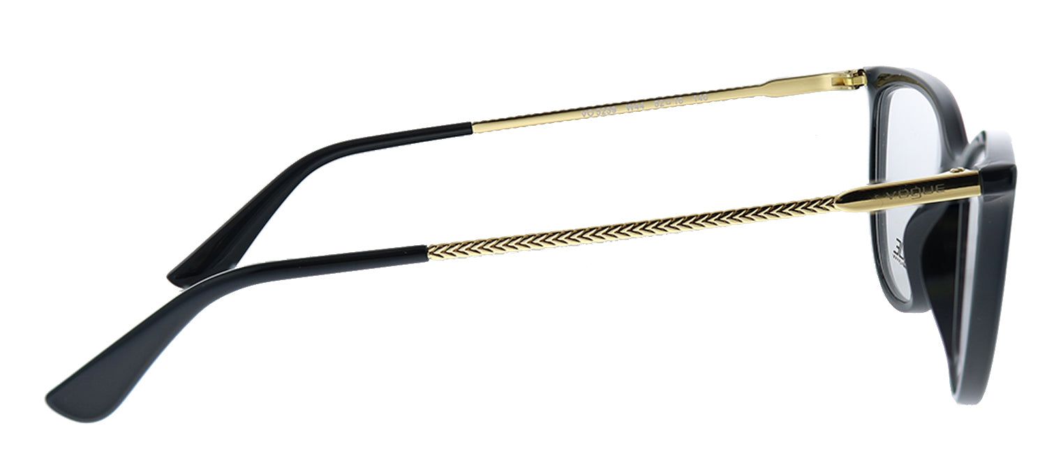 Vogue Eyewear VO 5239 W44 Cat-Eye Plastic Black Eyeglasses with Demo Lens sold by Gaffos product image thumbnail 3