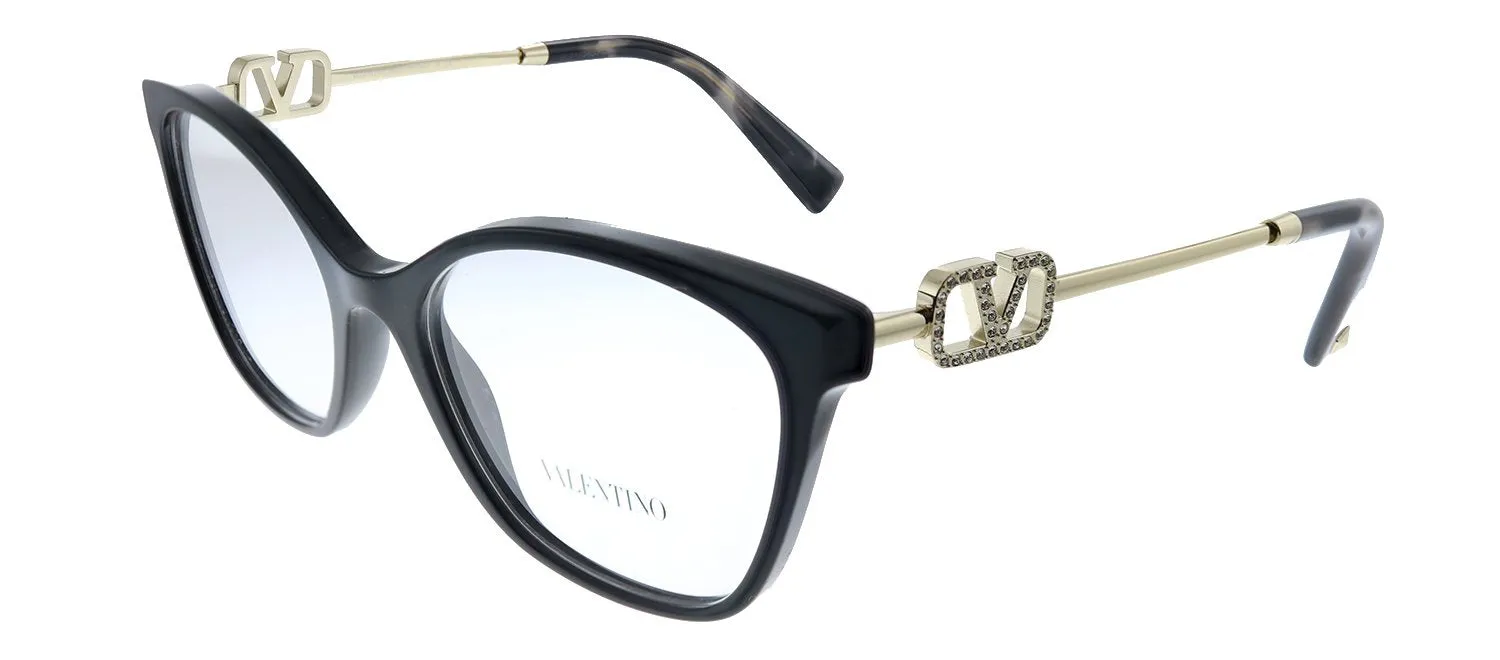 Valentino VA 3050 5001 Butterfly Plastic Black Eyeglasses with Logo Stamped Demo Lens sold by Gaffos product image thumbnail 2