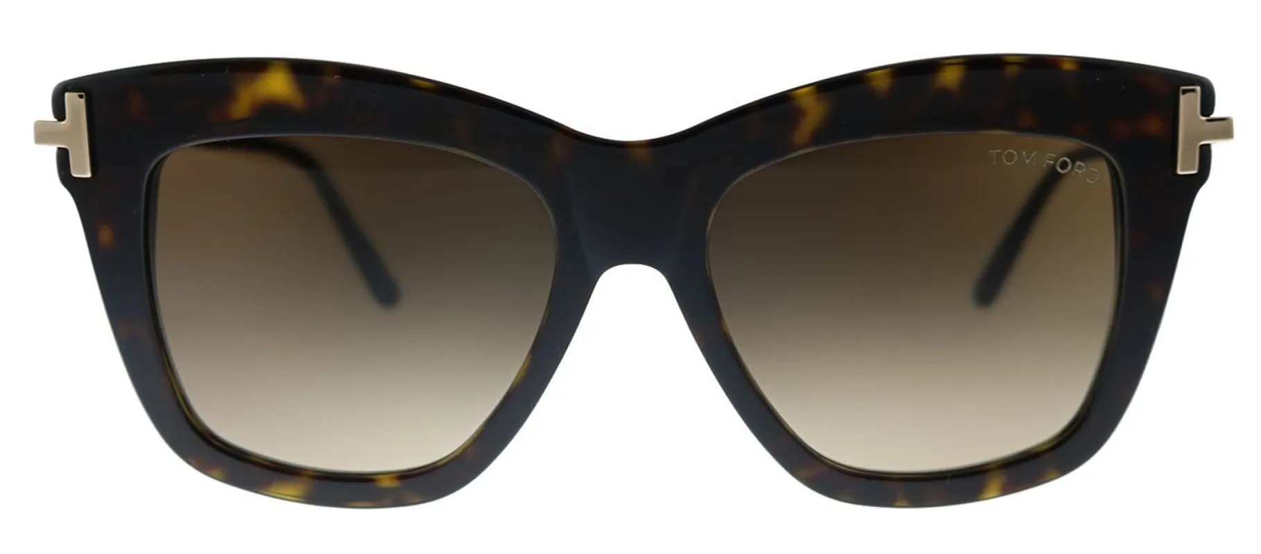 Tom Ford Dasha TF 822 52F Square Plastic Havana Sunglasses with Brown Gradient Lens sold by Gaffos