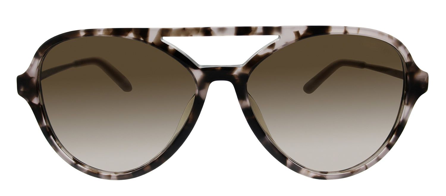 Prada PR 13WSF ROJ0A6 Aviator Plastic Havana Sunglasses with Brown Gradient Lens sold by Gaffos