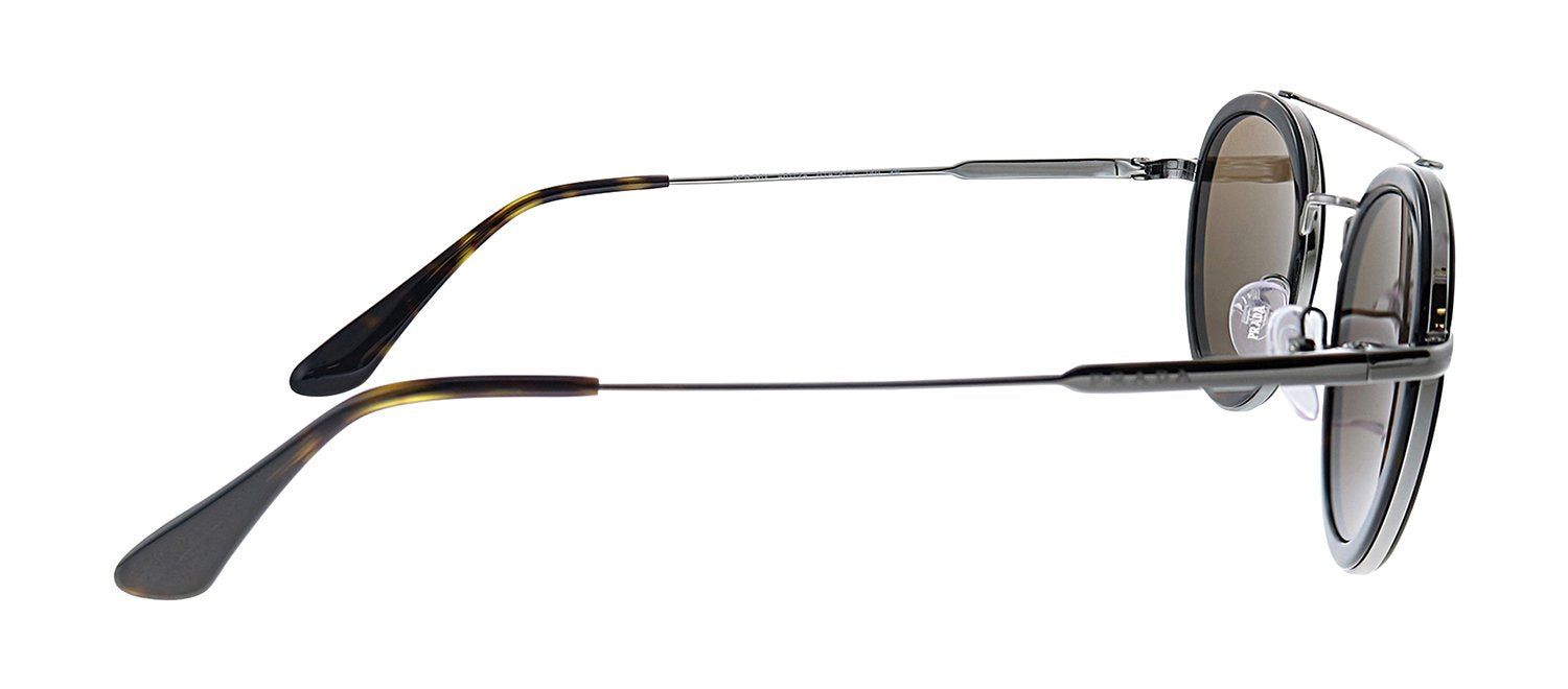 Prada PR 56XS 01A8C1 Oval Metal Havana Sunglasses with Brown Lens sold by Gaffos product image thumbnail 3