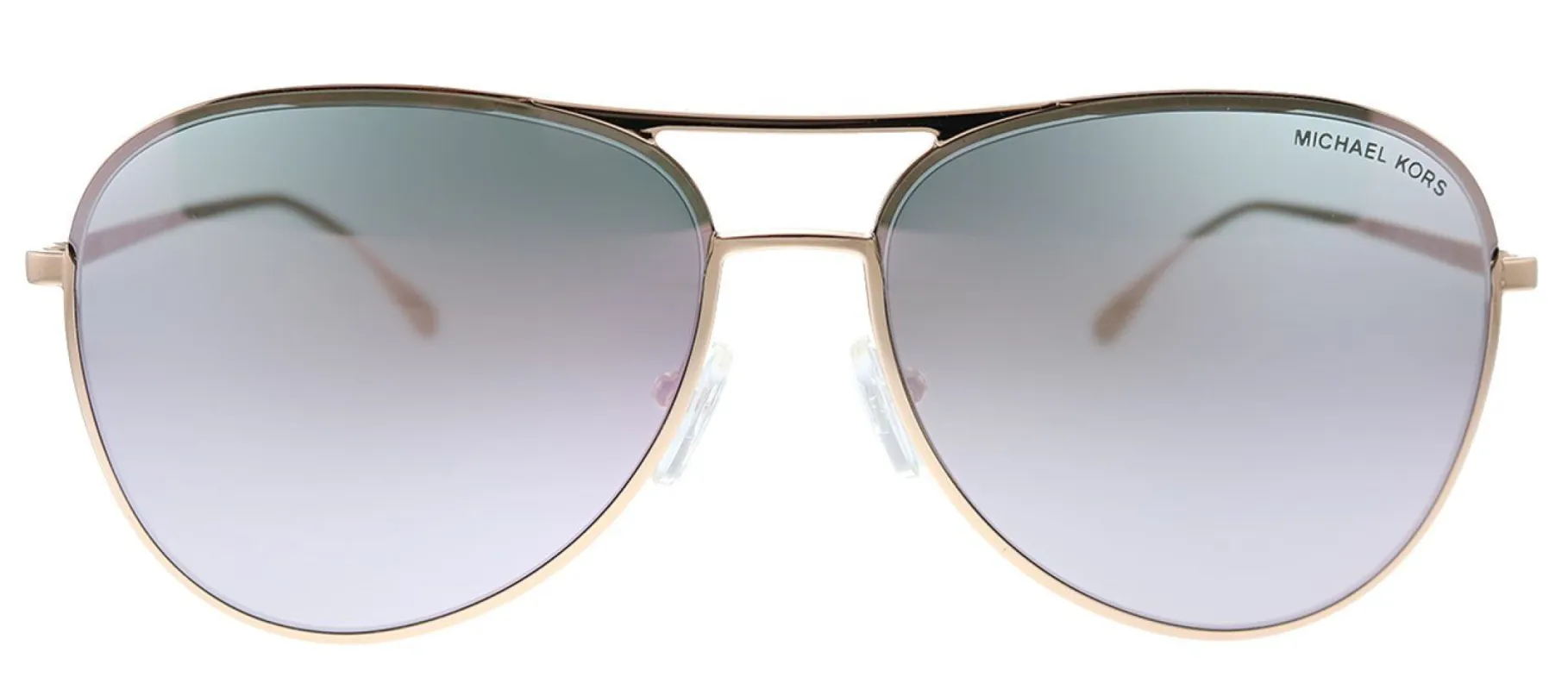 Michael Kors Kona MK 1089 11086H Aviator Plastic Gold Sunglasses with Pink Lens sold by Gaffos