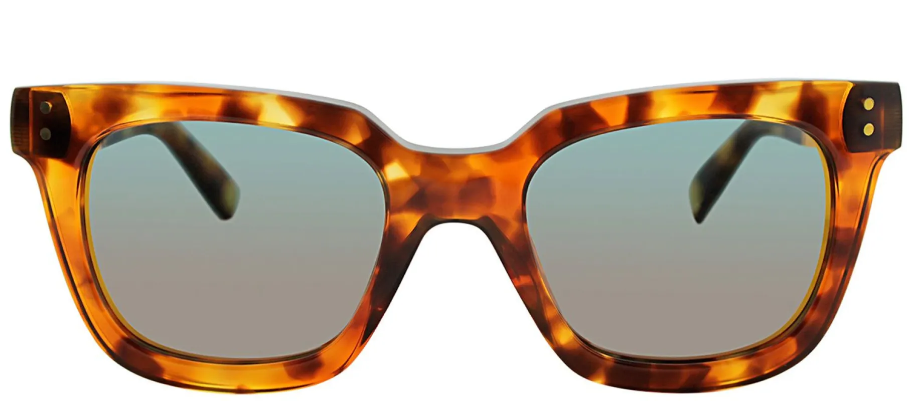 Marc Jacobs MJ 437S 6J5UW Square Plastic Tortoise/ Havana Sunglasses with Gold Mirror Lens made by Gaffos