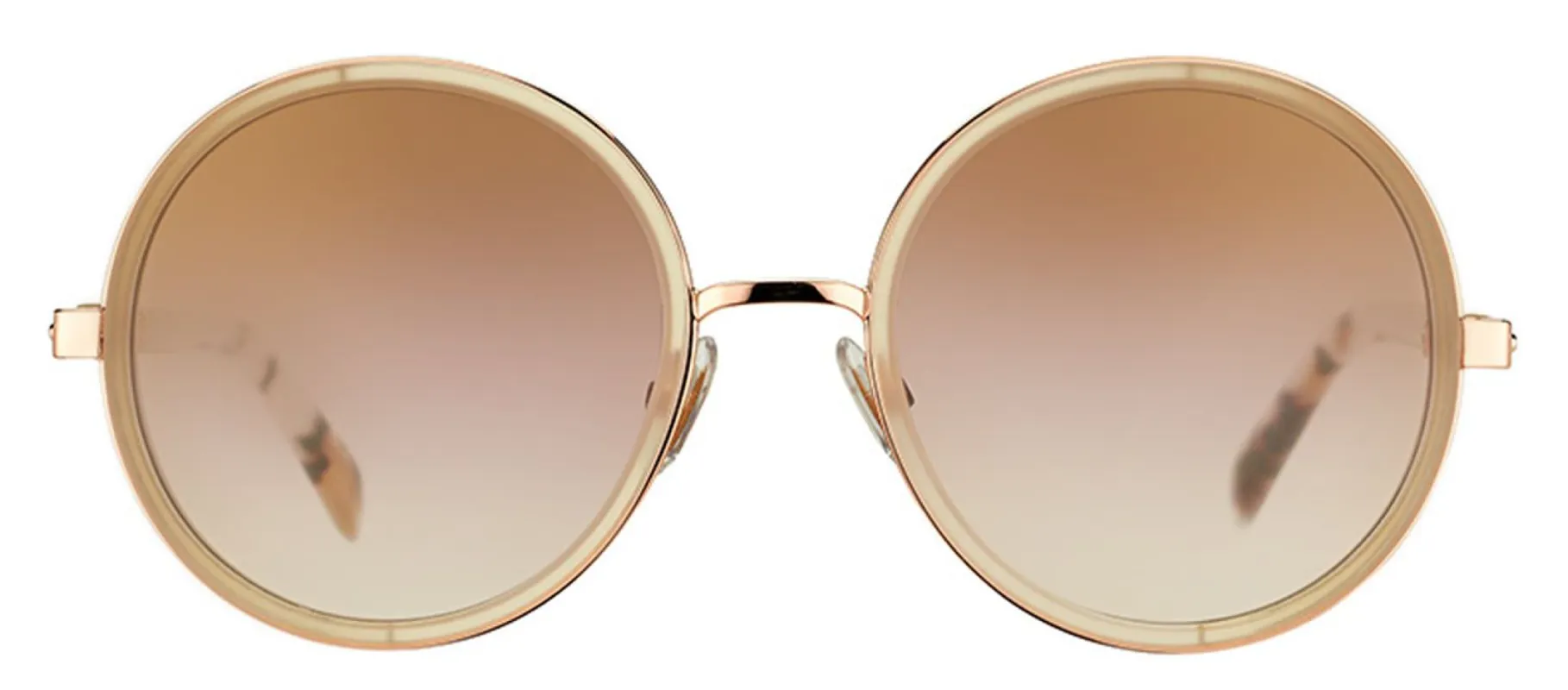 Jimmy Choo JC Andie J7A Round Metal Gold Sunglasses with Gold Mirror Lens sold by Gaffos