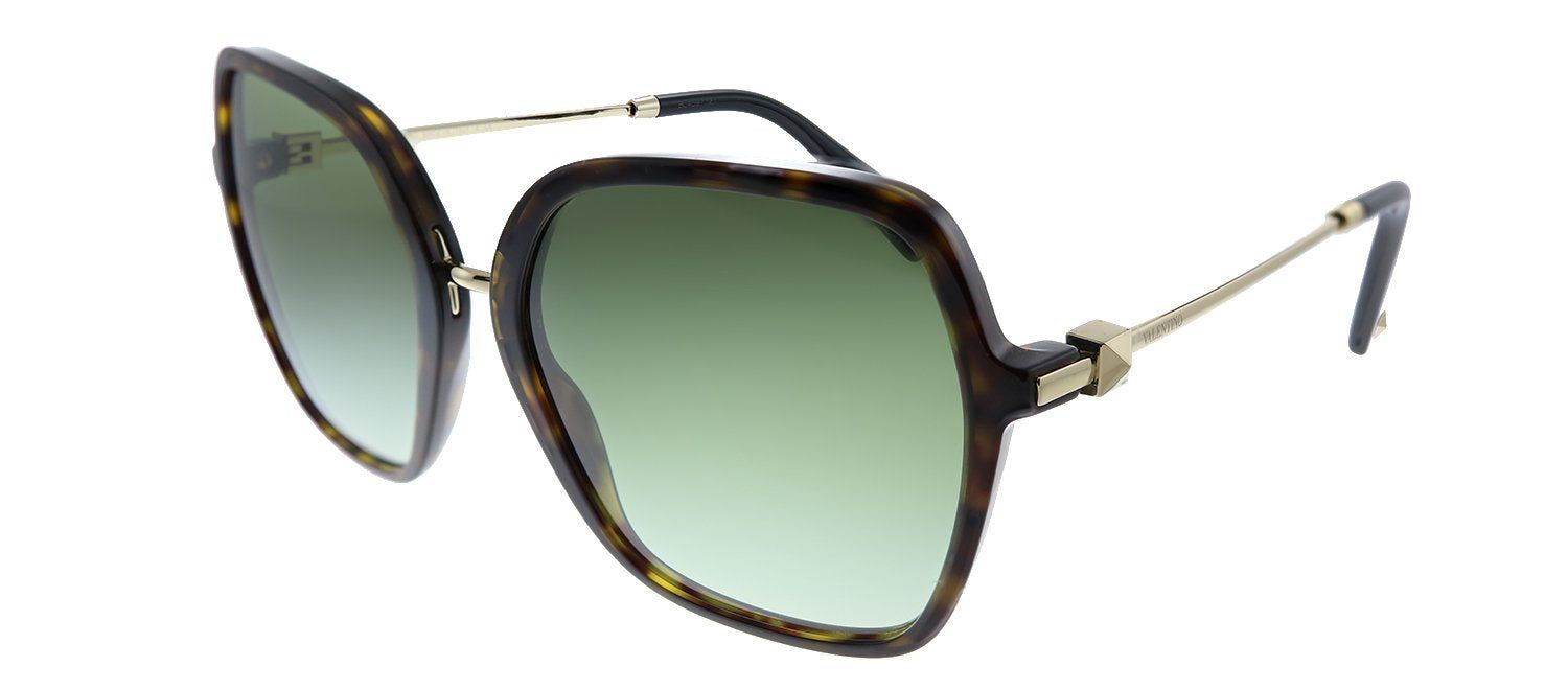 Valentino VA 4077 50028E Square Plastic Havana Sunglasses with Green Gradient Lens sold by Gaffos product image thumbnail 2