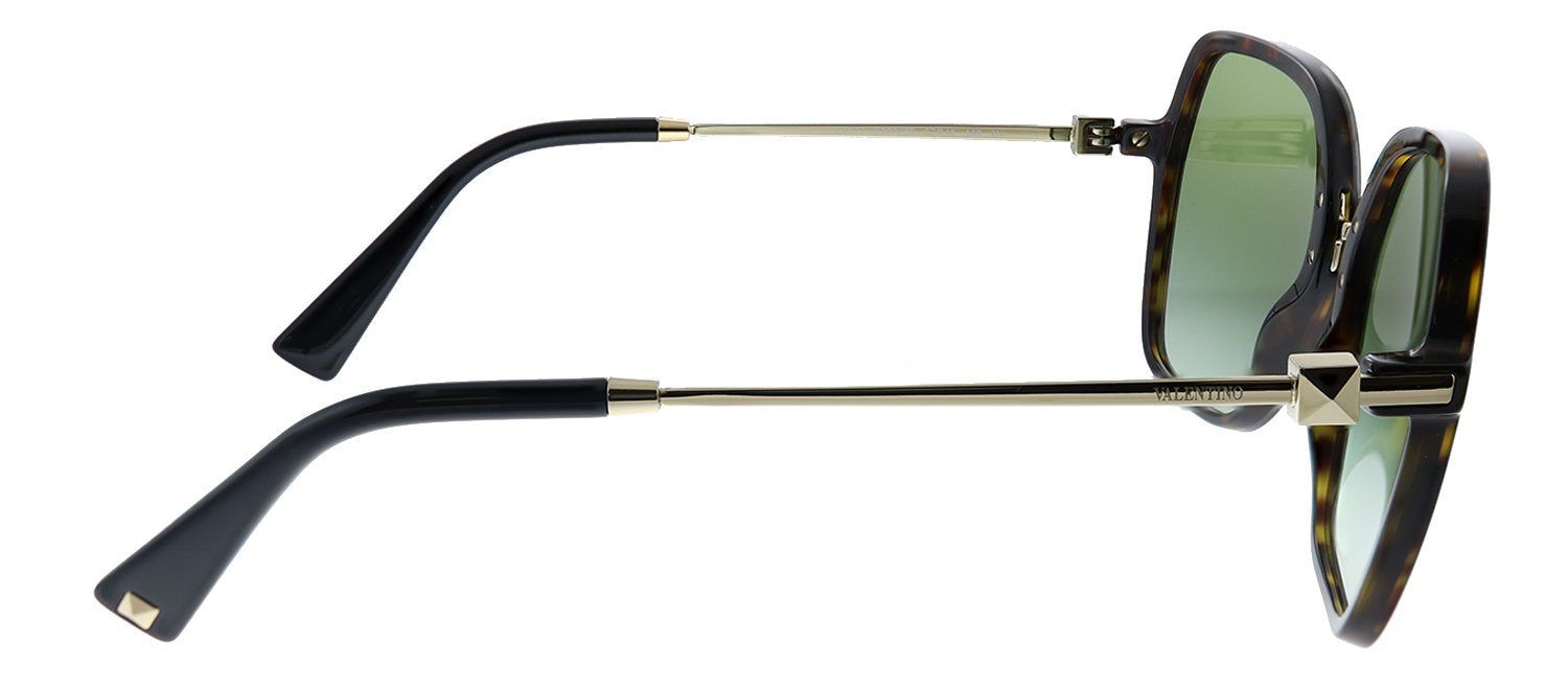 Valentino VA 4077 50028E Square Plastic Havana Sunglasses with Green Gradient Lens sold by Gaffos product image thumbnail 3