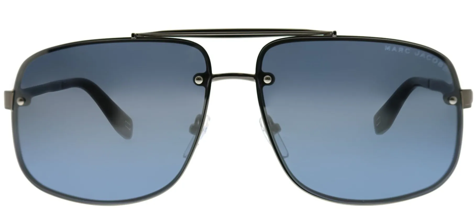 Marc Jacobs Marc 318 6LB 9U Aviator Metal Ruthenium/ Gunmetal Sunglasses with Blue Mirror Lens sold by Gaffos