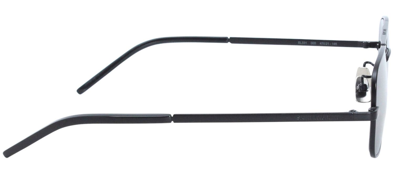 Saint Laurent SL 331 005 Square Metal Black Sunglasses with Silver Mirror Lens sold by Gaffos product image thumbnail 3