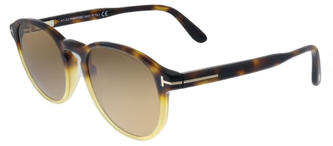 Tom Ford Dante TF 834 55E Round Plastic Havana Sunglasses with Brown Lens sold by Gaffos