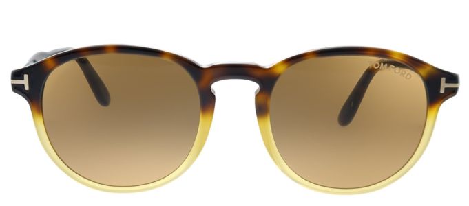 Tom Ford Dante TF 834 55E Round Plastic Havana Sunglasses with Brown Lens sold by Gaffos