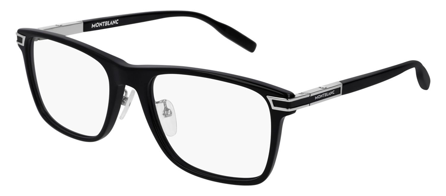 Montblanc MB 0042O 001 Rectangle Acetate Silver Eyeglasses with Demo Lens sold by Gaffos
