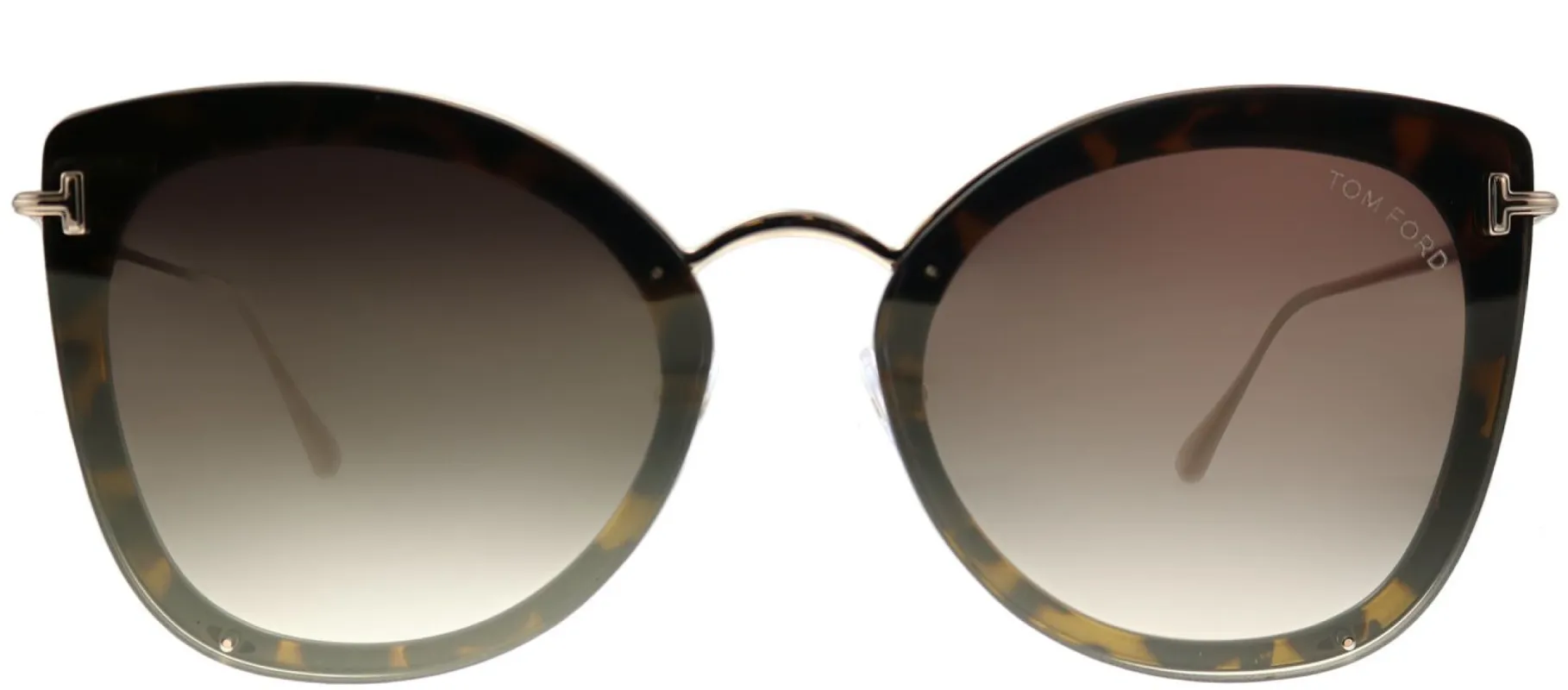 Tom Ford TF 657 52G Butterfly Metal Tortoise/ Havana Sunglasses with Brown Gradient Lens sold by Gaffos