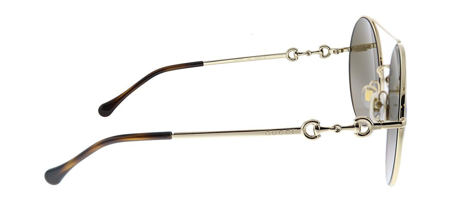 Gucci GG 0878S 002 Round Metal Gold Sunglasses with Brown Gradient Lens sold by Gaffos product image thumbnail 3