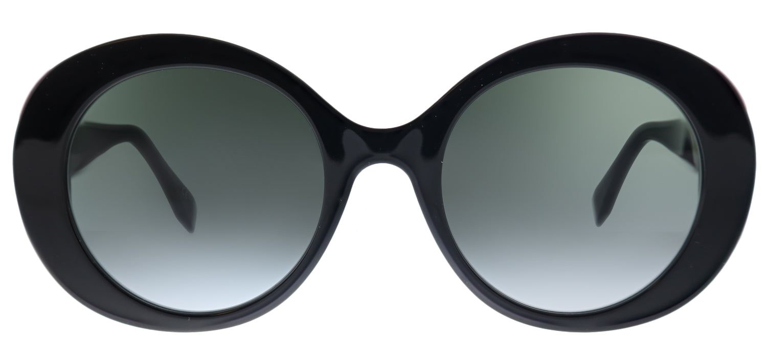 Fendi FF 0293 807 9O Round Plastic Black Sunglasses with Grey Gradient Lens sold by Gaffos