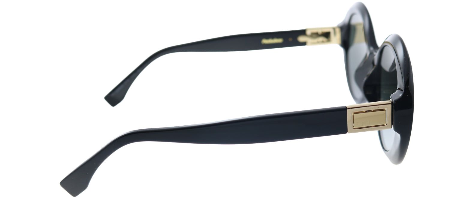 Fendi FF 0293 807 9O Round Plastic Black Sunglasses with Grey Gradient Lens sold by Gaffos product image thumbnail 3