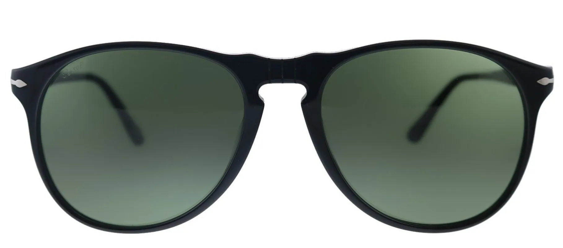 Persol PO 9649S 95/31 Pilot Plastic Black Sunglasses with Green Lens sold by Gaffos
