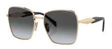 Prada PR 64ZS ZVN5W1 Square Metal Gold Sunglasses with Grey Gradient Lens sold by Gaffos