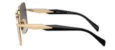 Prada PR 64ZS ZVN5W1 Square Metal Gold Sunglasses with Grey Gradient Lens sold by Gaffos