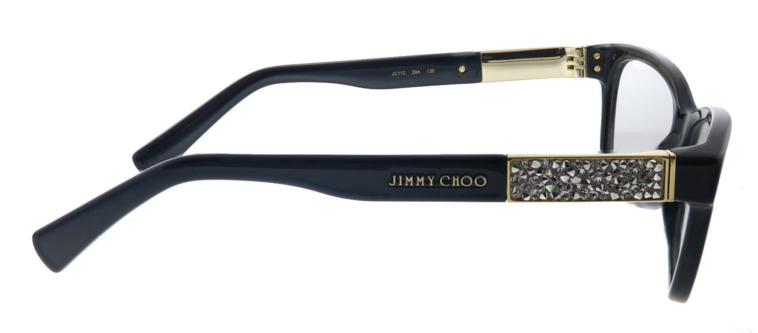 Jimmy Choo JC 110 29A Rectangle Plastic Black Eyeglasses with Demo Lens sold by Gaffos product image thumbnail 3
