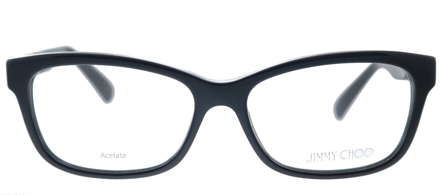 Jimmy Choo JC 110 29A Rectangle Plastic Black Eyeglasses with Demo Lens sold by Gaffos