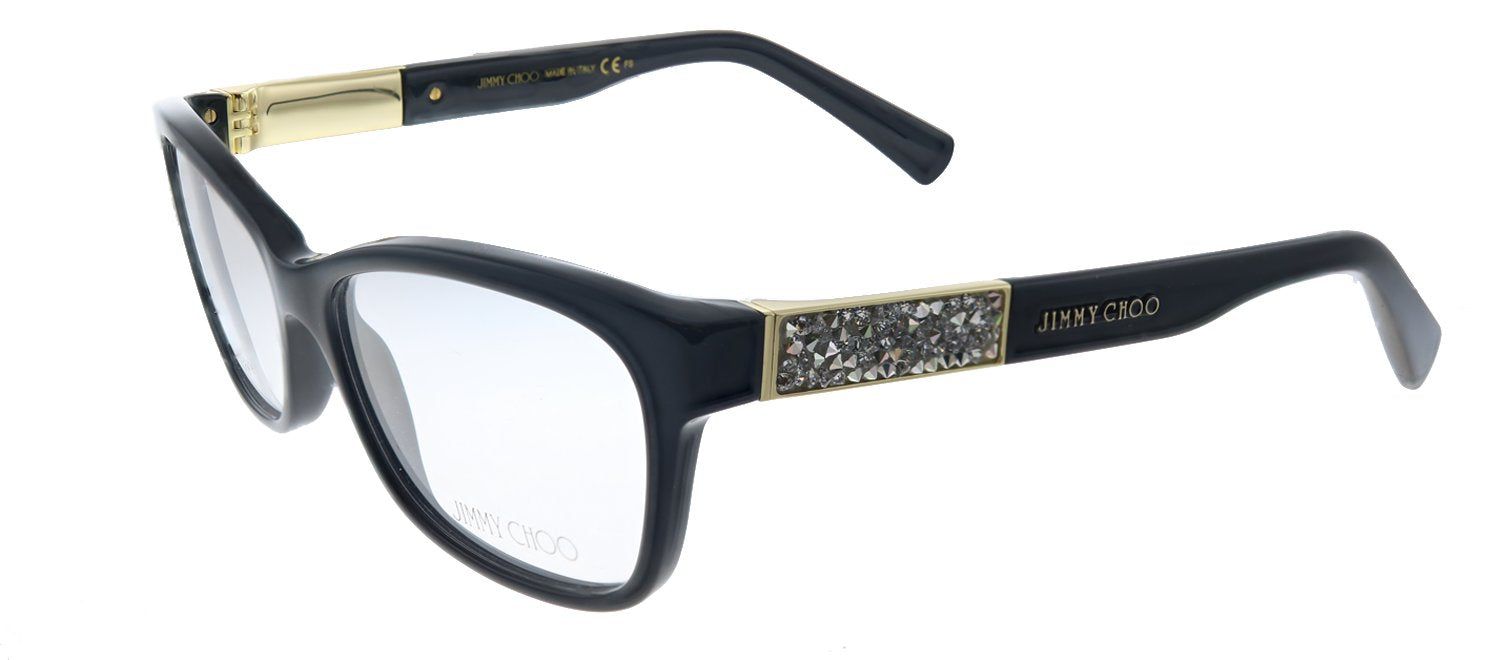 Jimmy Choo JC 110 29A Rectangle Plastic Black Eyeglasses with Demo Lens sold by Gaffos product image thumbnail 2