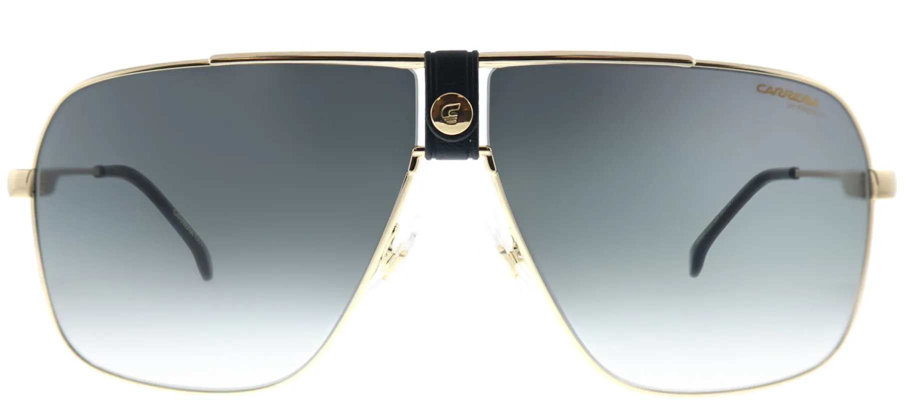 Carrera CA Carrera1018 2M2 Aviator Metal Gold Sunglasses with Green Gradient Lens sold by Gaffos