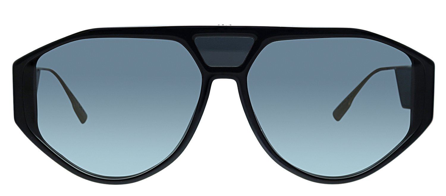 Dior CD DiorClan1 807 Aviator Plastic Black Sunglasses with Grey Lens sold by Gaffos